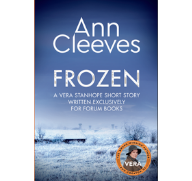 Cleeves writes story based on Forum Books for store to give away free
