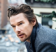 Ethan Hawke and wife pen book for Hutchinson