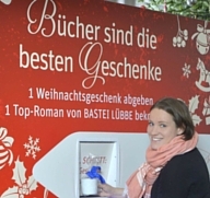 German machine vends books in exchange for unwanted presents