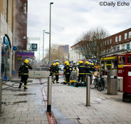 Fire rips through Waterstones Southampton store 