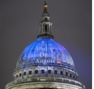 Hislop's bestseller celebrated with projections across London