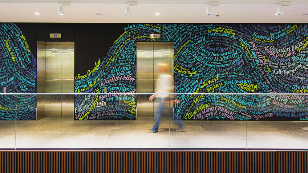 Hachette Author Mural