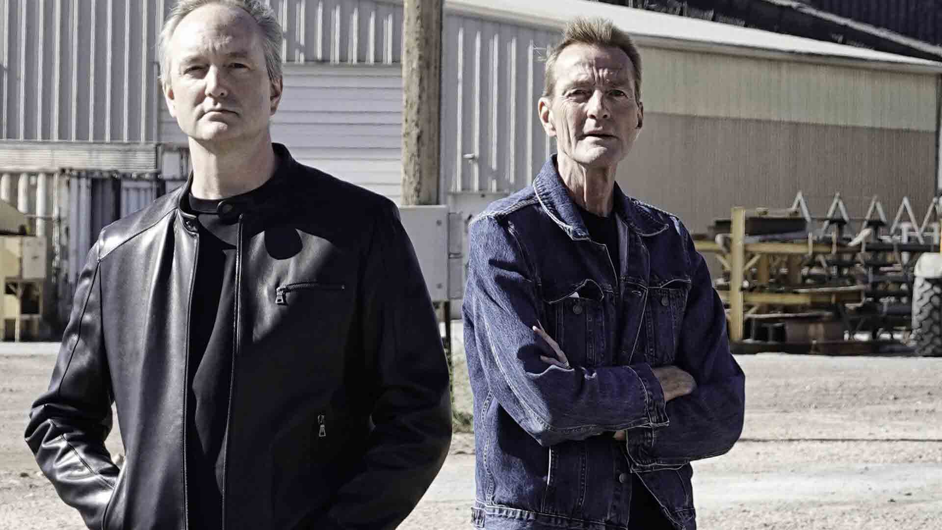 Andrew (left) and Lee Child