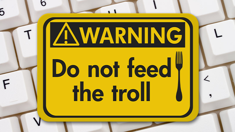 Should writers ever engage with trolls?