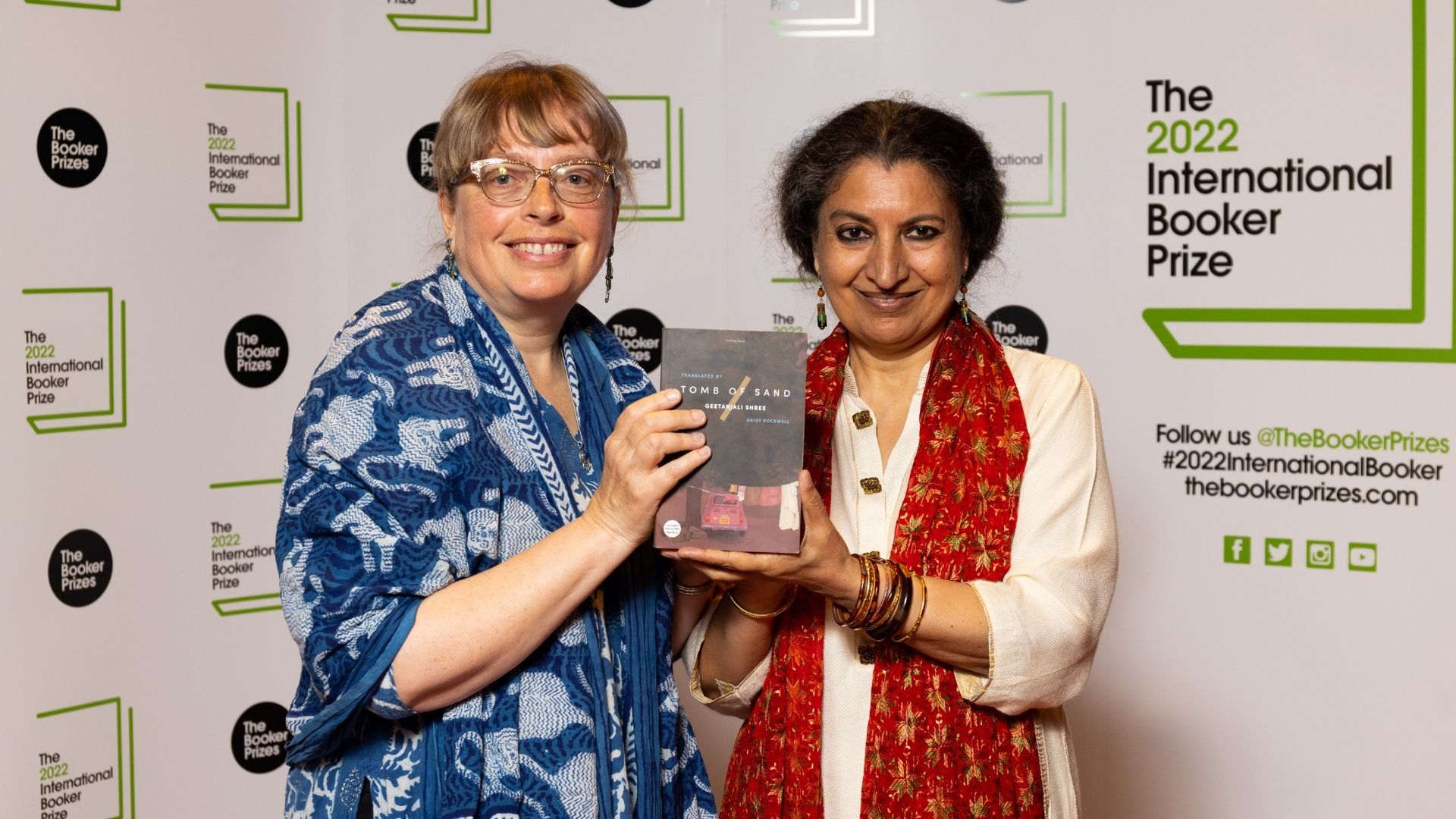 The Bookseller - News - Shree and Rockwell win £50k International Booker  Prize for 'kaleidoscopic' Tomb of Sand