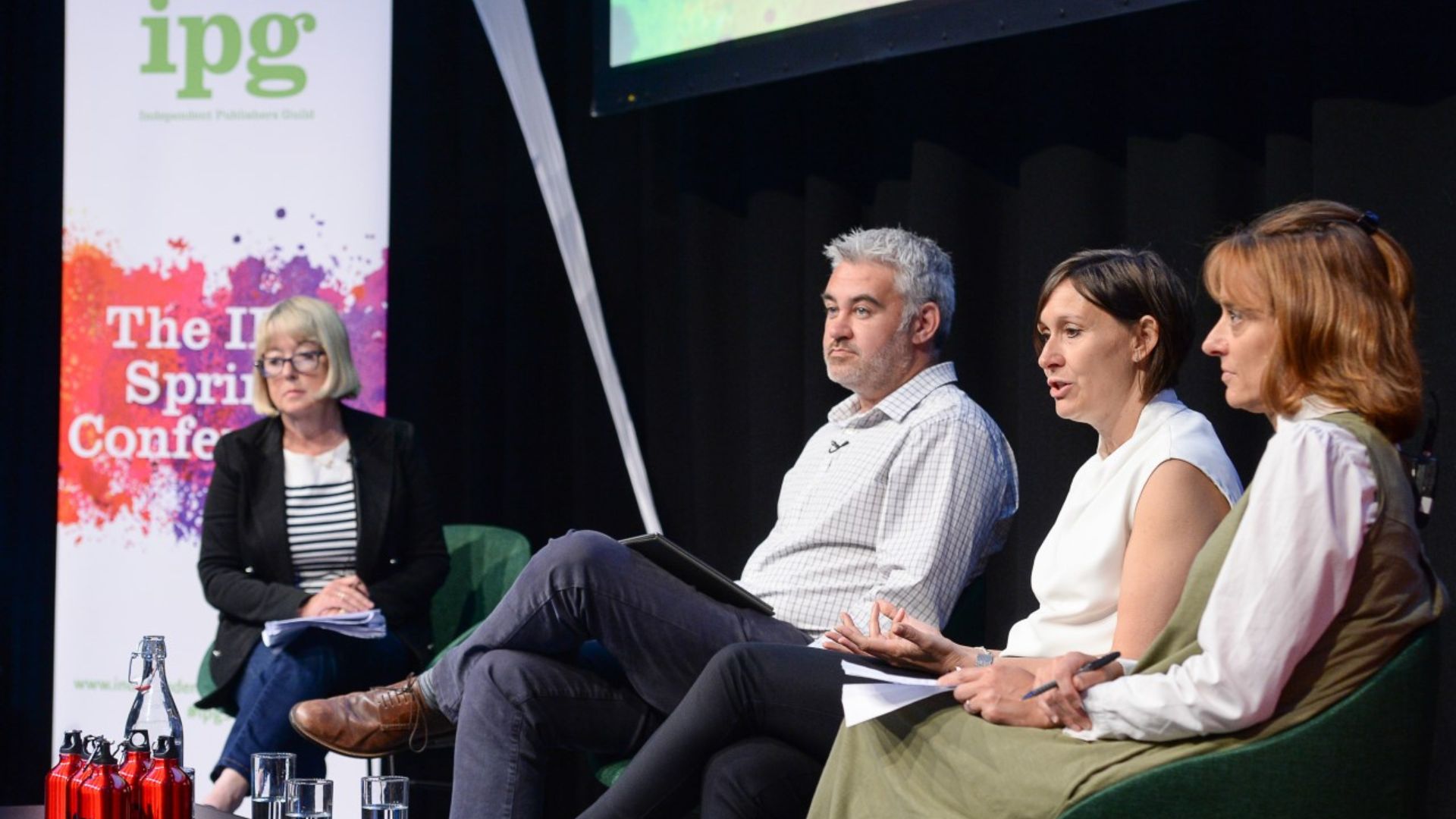 From left: Chair Amanda Ridout, James Woollam, Vicky Ellis and Diana Broccardo