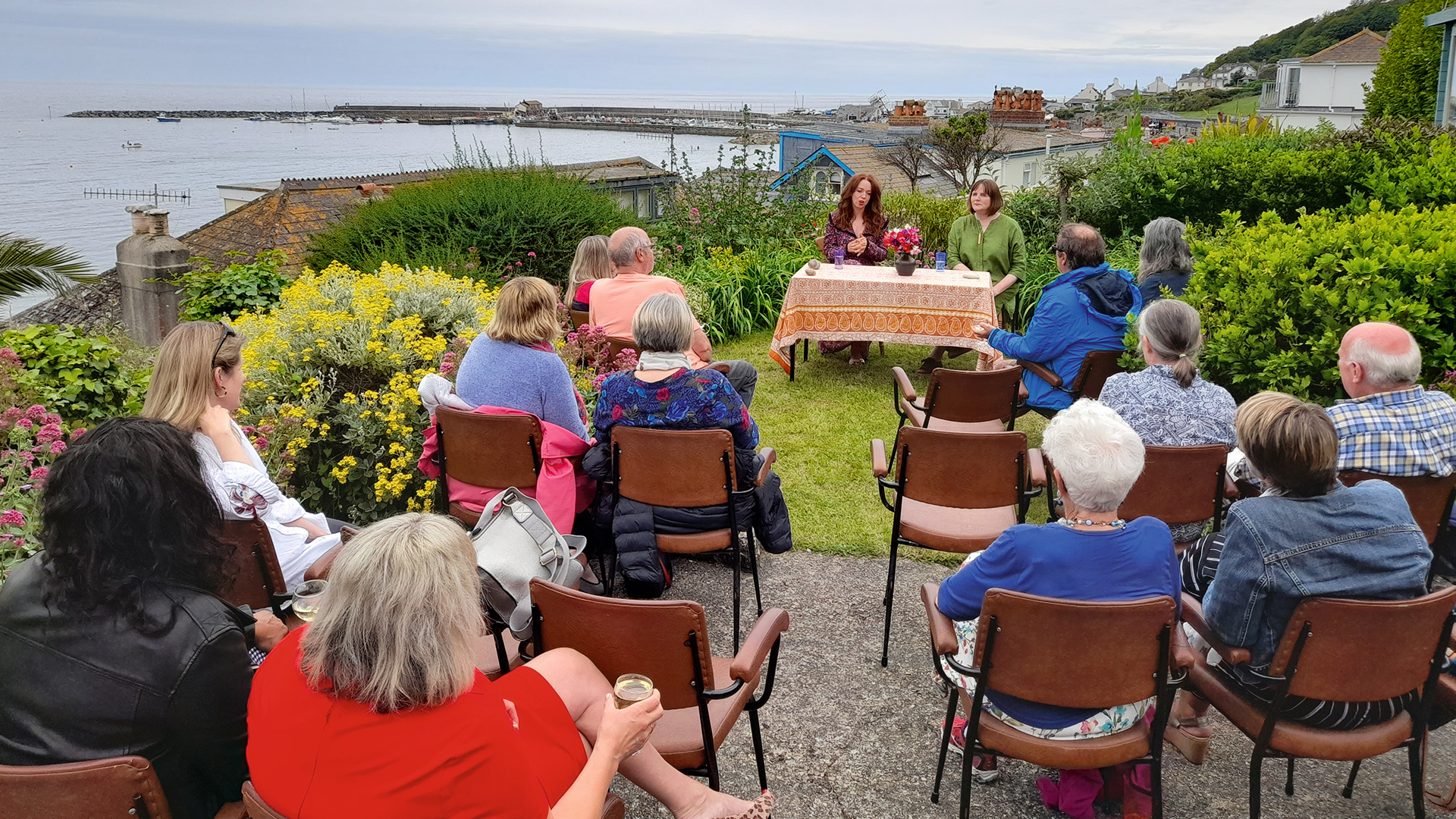 A picturesque Lyme crime event hosted by the Lyme Regis Bbookshop