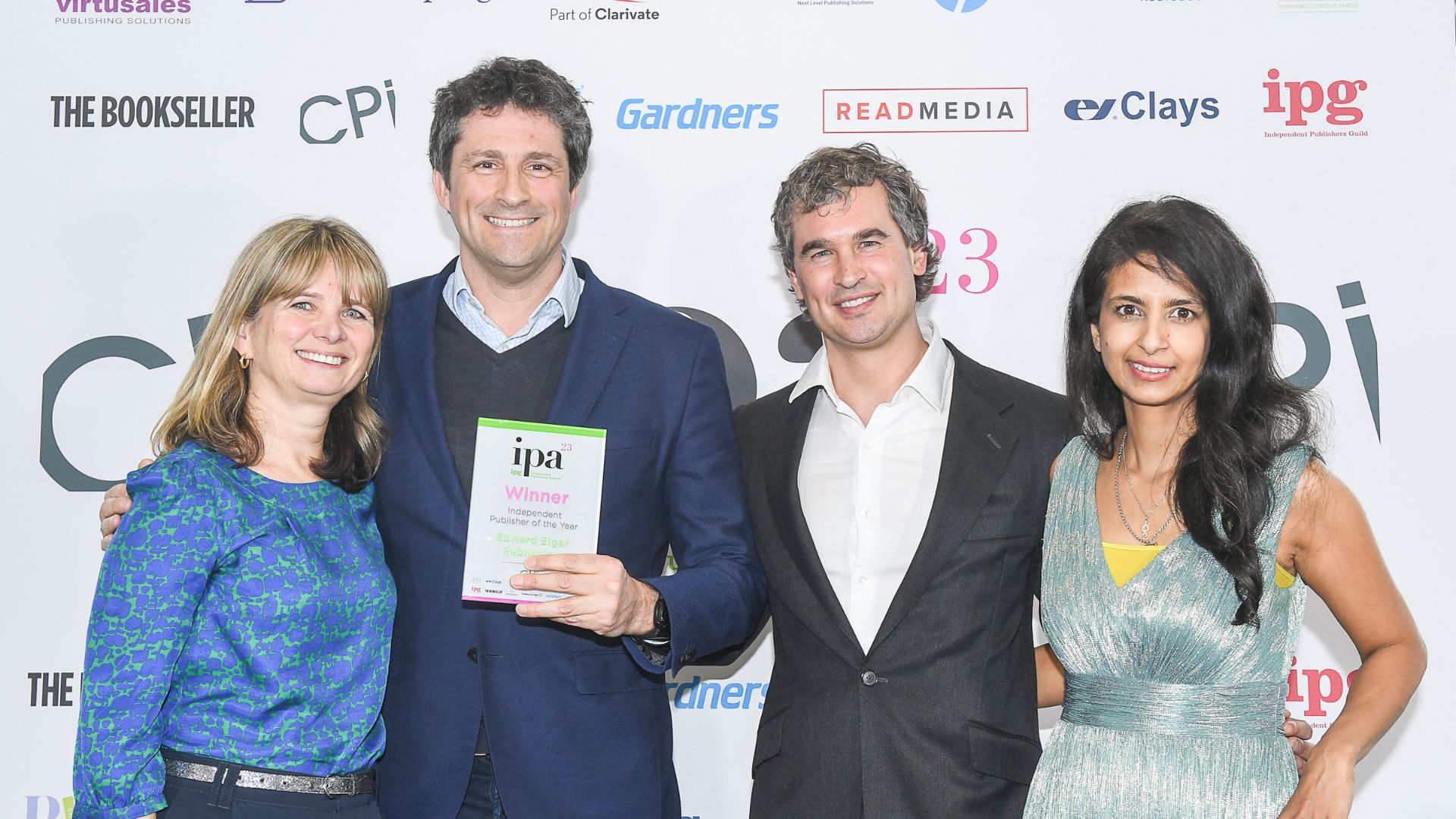 Tanya Dunbar (from sponsor CPI), Tim Williams and Alex Pettifer (both from Edward Elgar) and presenter Konnie Huq Tanya Dunbar (from sponsor CPI), Tim Williams and Alex Pettifer (both from Edward Elgar) and presenter Konnie Huq