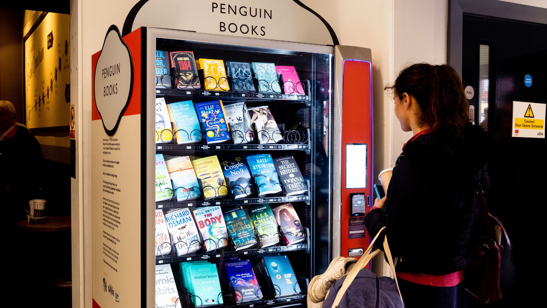 The book vending machine in Exeter St Davids train station