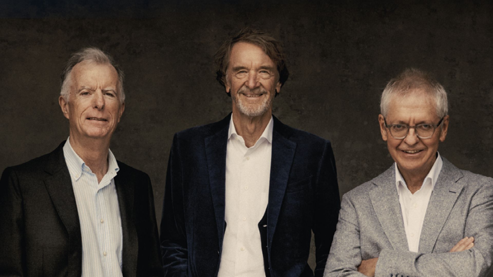 INEOS founder Sir Jim Ratcliffe, centre