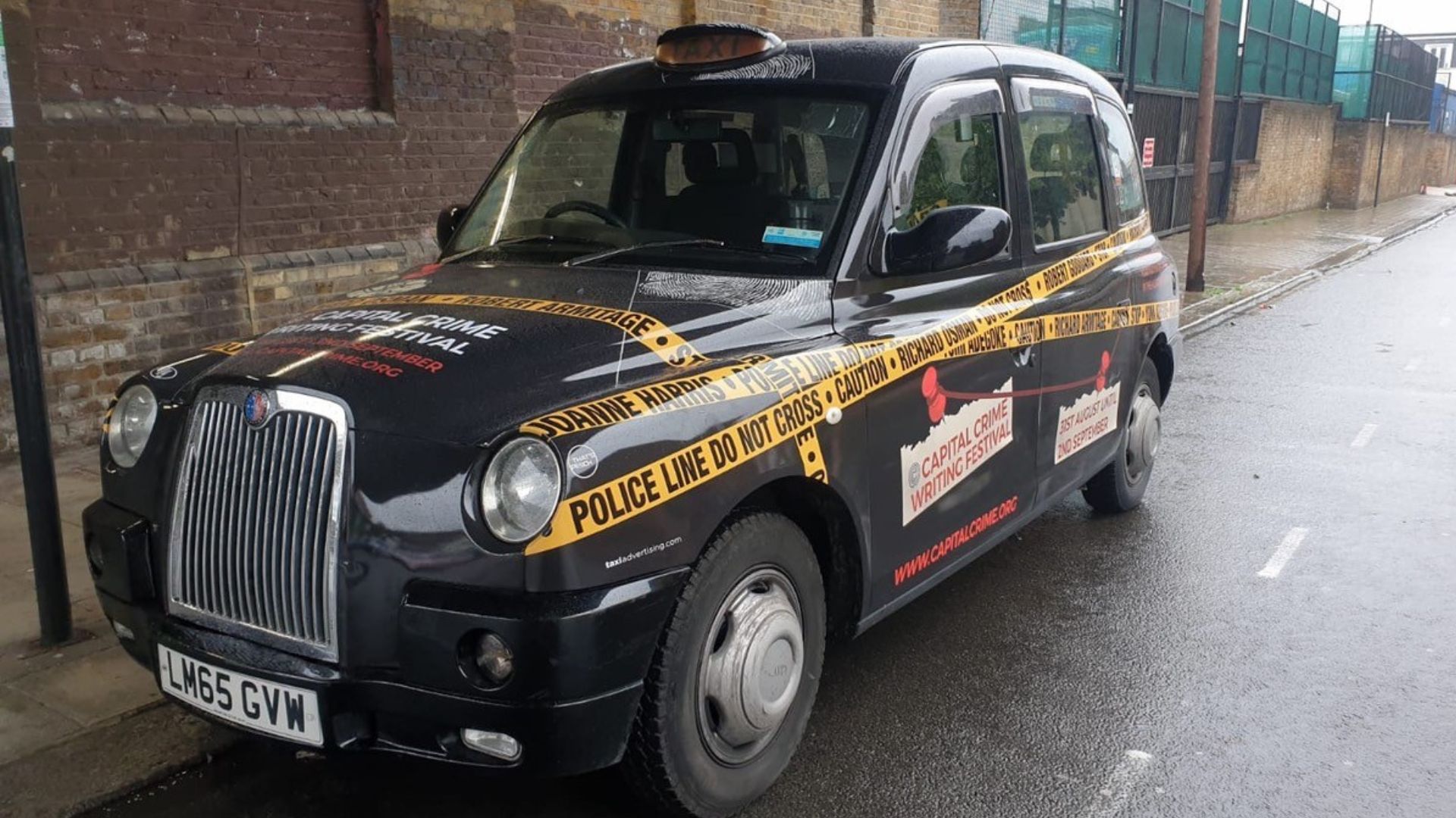 Capital Crime branded cab