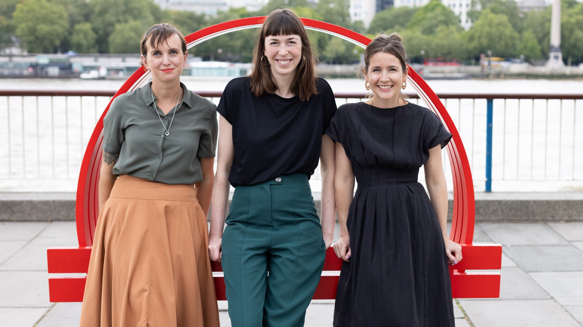 Left to right: Charlotte Colwill, Milly Reilly and Kay Peddle 