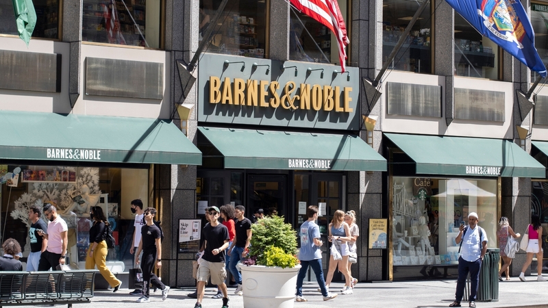 Unionised employees at Barnes & Noble flagship store stage walk out over economic concerns