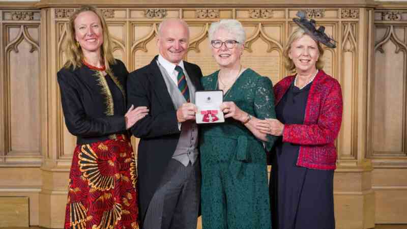 Reading Force director Alison Baverstock receives MBE at Windsor Castle