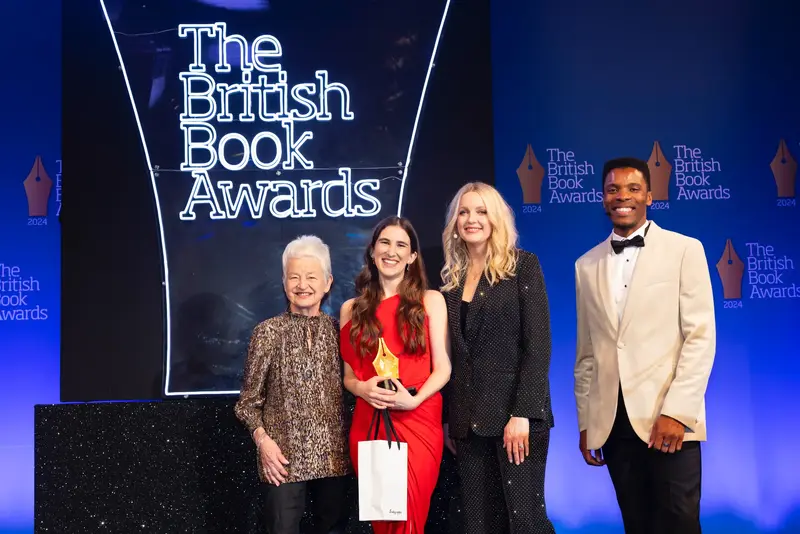 2024: Jaqueline Wilson (Children's Fiction Judge and Author OTY Presenter) & Katherine Rundell (Children's Fiction and Author of the Year Winner)