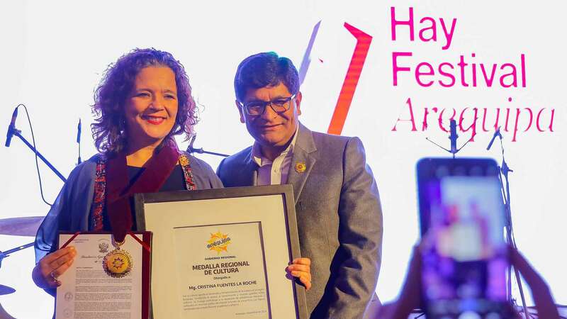 Hay Festival's Cristina Fuentes La Roche awarded Peru's Medal of Culture