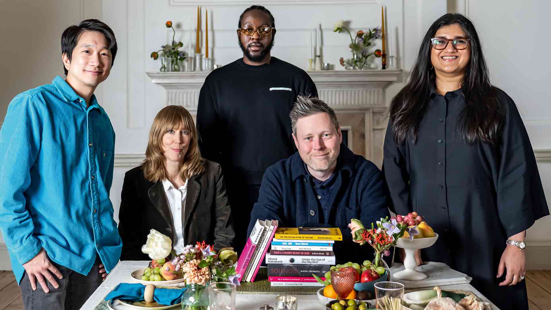 International Booker Prize 2025 judges (l-r) Anton Hur, Beth Orton, Caleb Femi, Max Porter and Sana Goyal &copy; Neo Gilder/Booker Prize Foundation