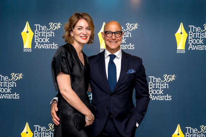 2025: Felicity Blunt & Stanley Tucci, winner of the Non-Fiction Lifestyle & Illustrated Nibbie