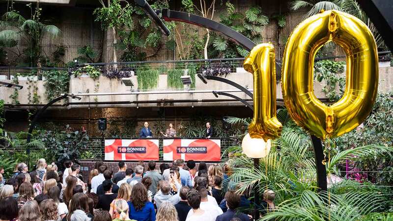 Bonnier Books UK celebrates 10-year anniversary at London's Barbican Conservatory