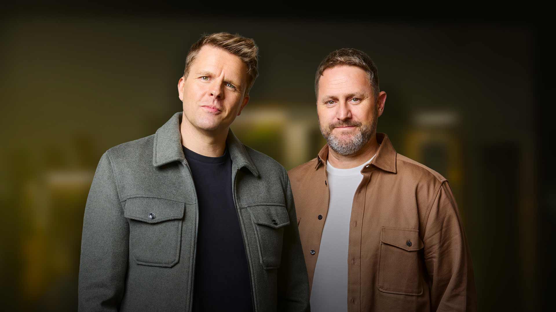 Jake Humphrey and Damian Hughes