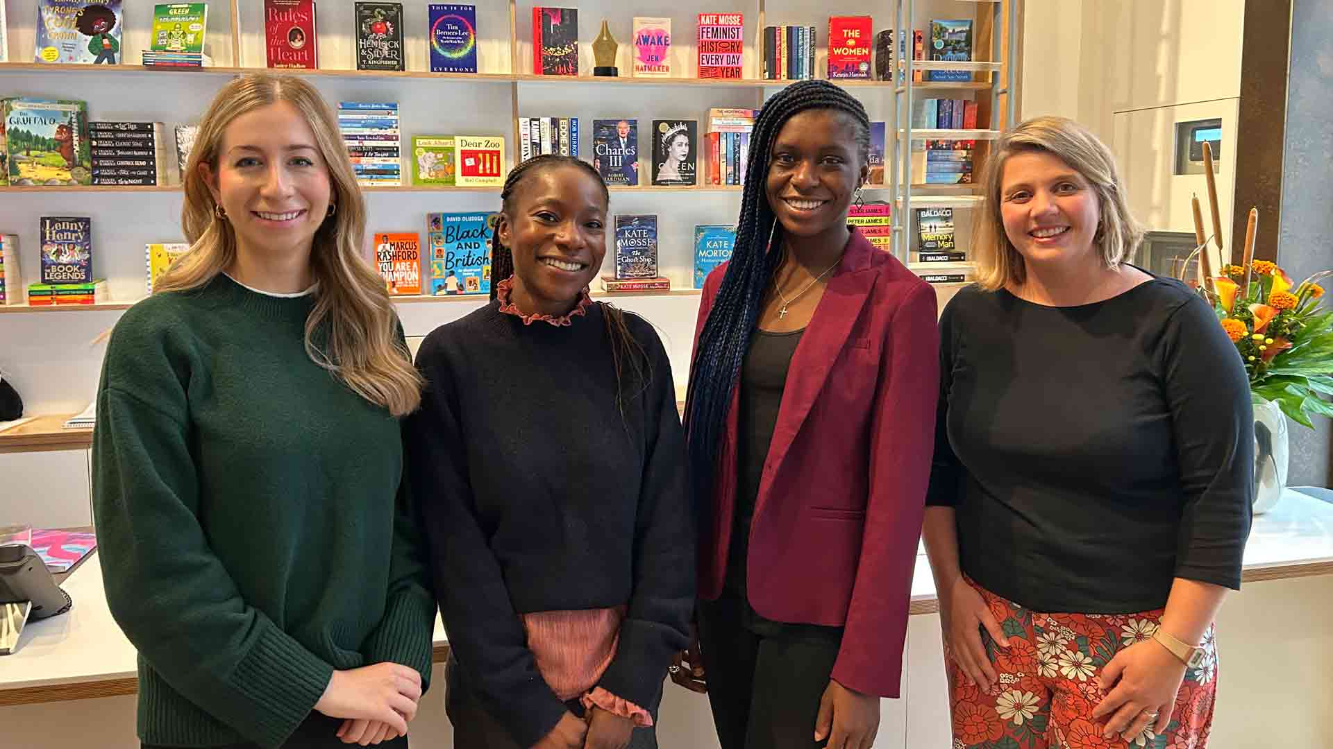 L-R: Josie Turner, Kimberley Nyamhondera, Olivia Savannah and Roach Rosie Friis (Pan Mac) L-R: Josie Turner, Kimberley Nyamhondera, Olivia Savannah and Roach Rosie Friis (Pan Mac)