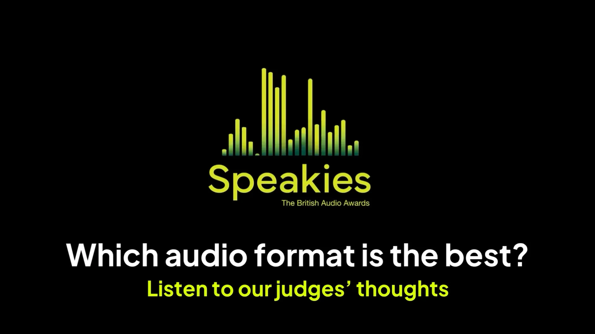 Which audio format is the best?