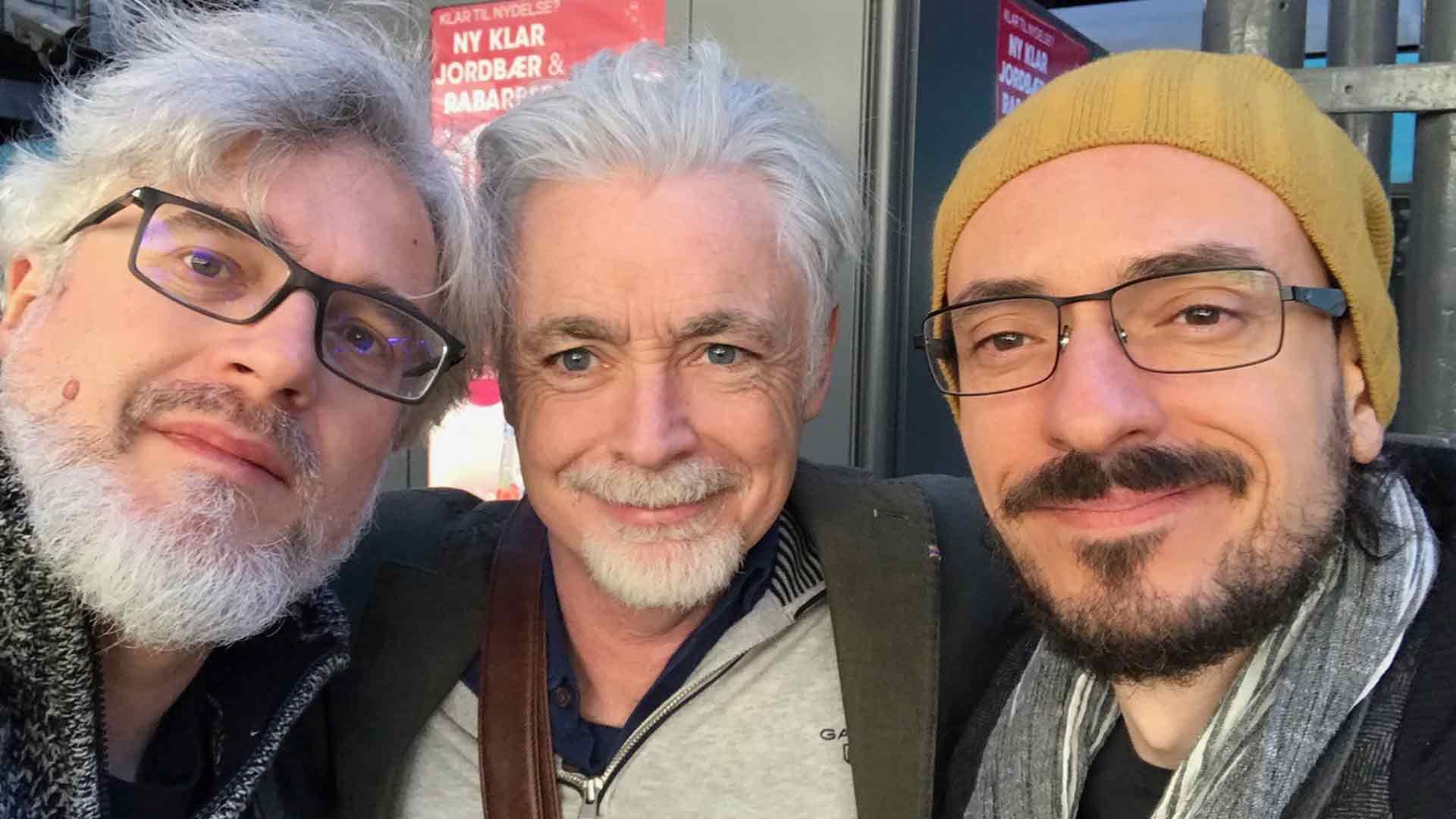 L-R: Andrew Donkin, Eoin Colfer and Giovanni Rigano
