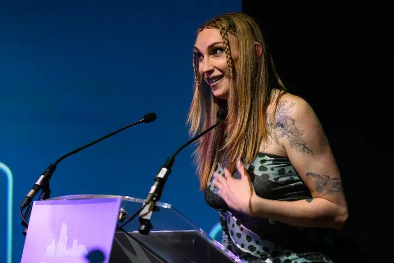 Juno Dawson, winner of Best Audiobook: Science Fiction & Fantasy, at The British Audio Awards &copy; David Monteith