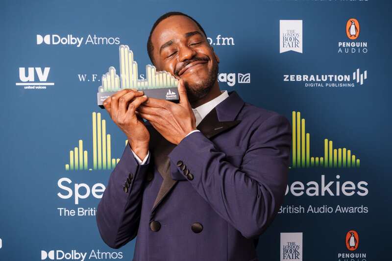 Ncuti Gatwa, Best Performance winner, at The British Audio Awards &copy; Alex Brenner