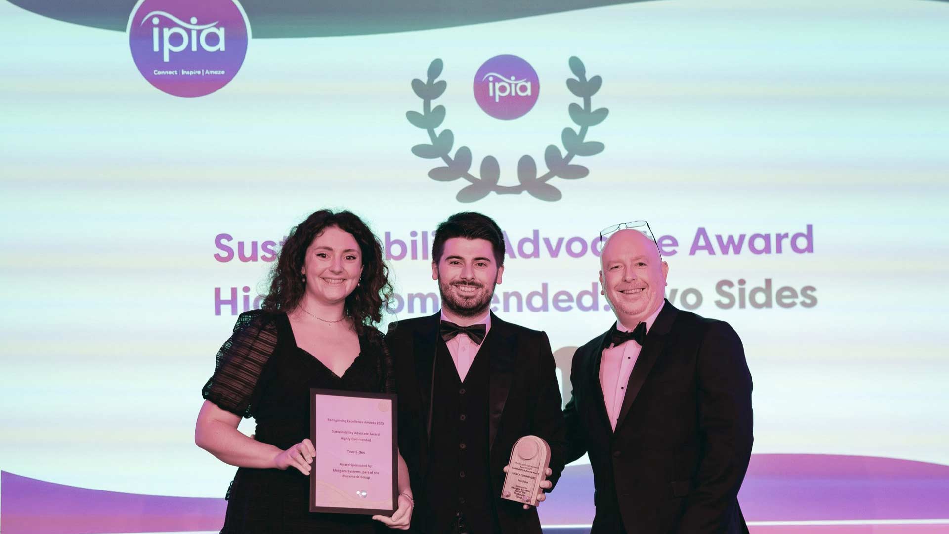 Two Sides commended for sustainability efforts at IPIA Recognising Excellence Awards