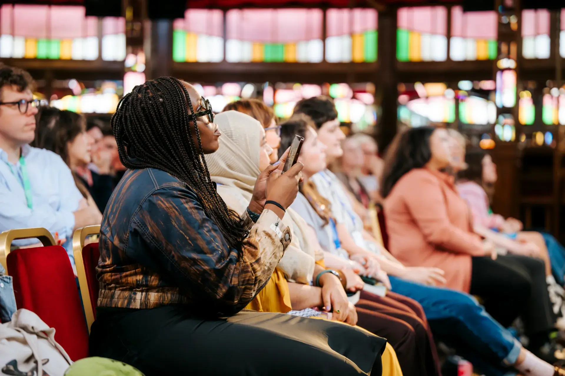 The YA Book Prize 2025 ceremony audience at the Edinburgh International Book Fair &copy; Mihaela Bodlovic 