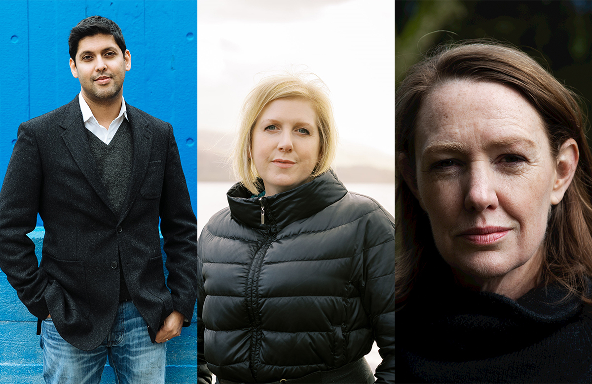 Abir Mukherjee, Clare Mackintosh and Paula Hawkins Abir Mukherjee, Clare Mackintosh and Paula Hawkins