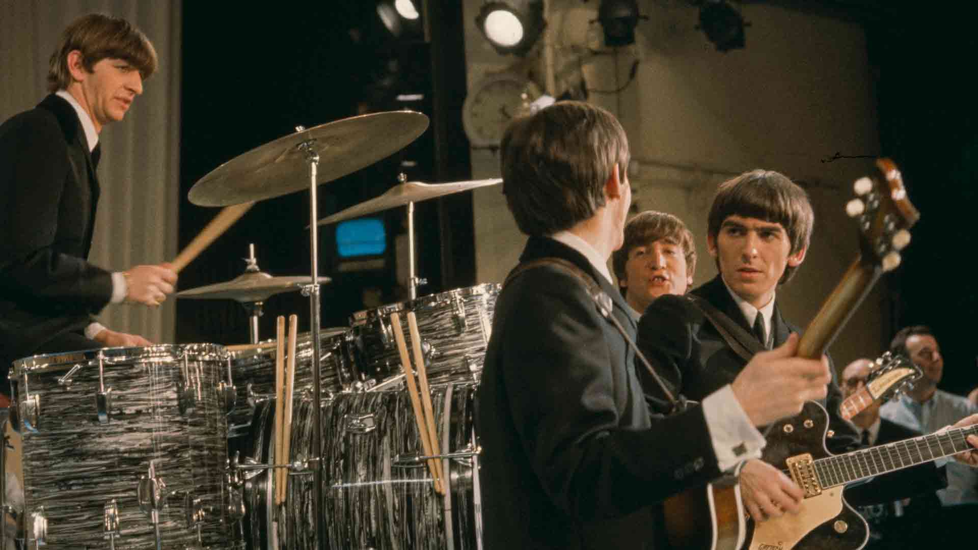 The Beatles on the Ed Sullivan Show, New York by Bernard Gotfryd &copy; Shutterstock