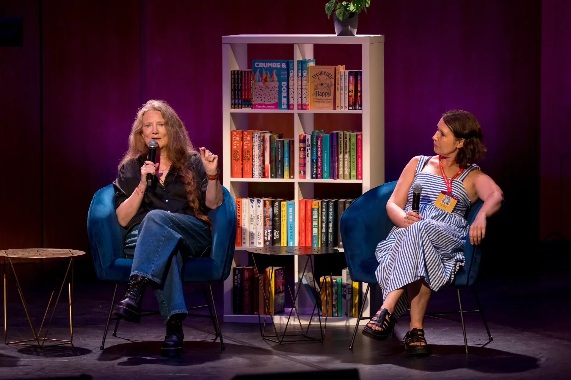 Media Review panel (pictured left to right Sam Baker and Joanne Finney)