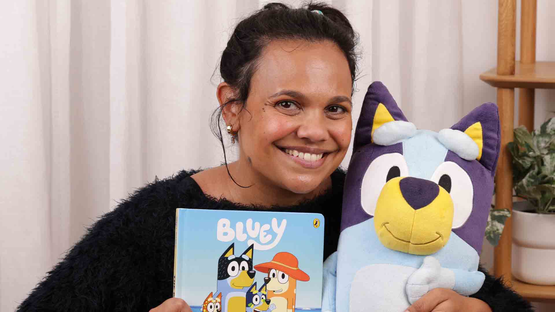 Miranda Tapsell and Bluey